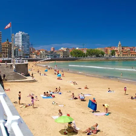 Duplex Gijon Centro Playa - Garaje Gratuito - Apartment Exterior photo
